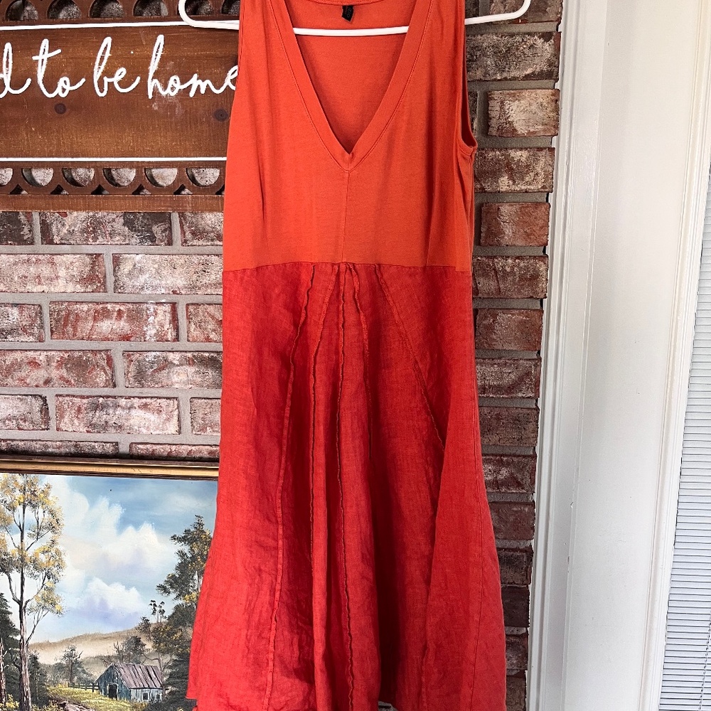 Inizio burnt orange dress